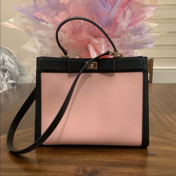 Kate Spade Bow Shoulder Bag Satchel Handbag (PINK) - Picture 2 of 8